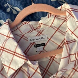 Kim Rogers Red and White Checkered Blouse